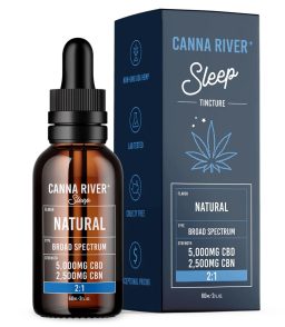 Canna River 2 1 CBD CBN Broad Spectrum Sleep Tincture 60ML-Natural