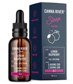 Canna River 2 1 CBD CBN Full Spectrum Sleep Tincture 60ML-Lemon Raspberry