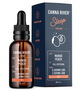 Canna River 2 1 CBD CBN Full Spectrum Sleep Tincture 60ML-Mango Peach