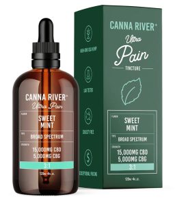 Canna River 3 1 CBD CBG Broad Spectrum Ultra Pain Tincture-Sweet Mint