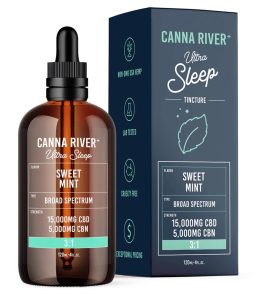 Canna River 3 1 CBD CBN Broad Spectrum Ultra Sleep Tincture- Sweet Mint