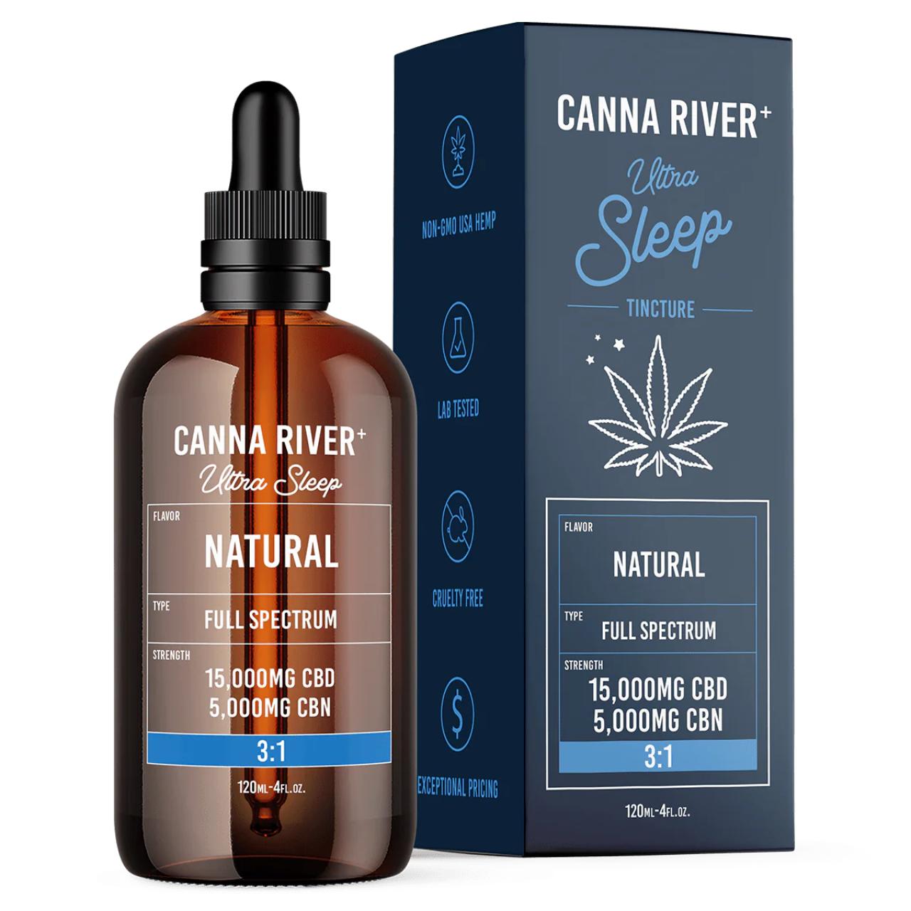 Canna River 3 1 CBD CBN Full Spectrum Ultra Sleep Tincture-Natural