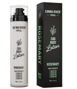 Canna River Broad Spectrum CBD CBC CBN CBG Rosemary Body Lotion-3.4oz