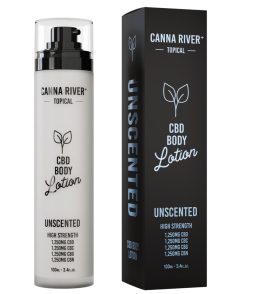 Canna River Broad Spectrum CBD CBC CBN CBG Unscented Body Lotion-3.4oz