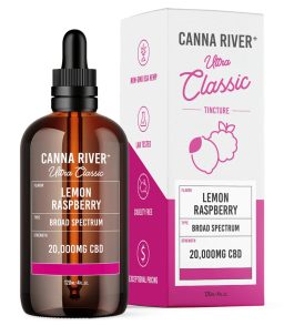 Canna River CBD Broad Spectrum Ultra Classic Tincture 2000mg-Lemon Raspberry