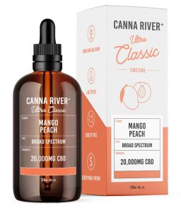 Canna River CBD Broad Spectrum Ultra Classic Tincture 2000mg-Mango Peach