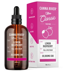 Canna River CBD Full Spectrum Ultra Classic Tincture 2000mg- Lemon raspberry