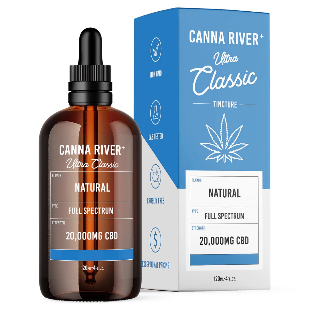 Canna River CBD Full Spectrum Ultra Classic Tincture 2000mg- Natural