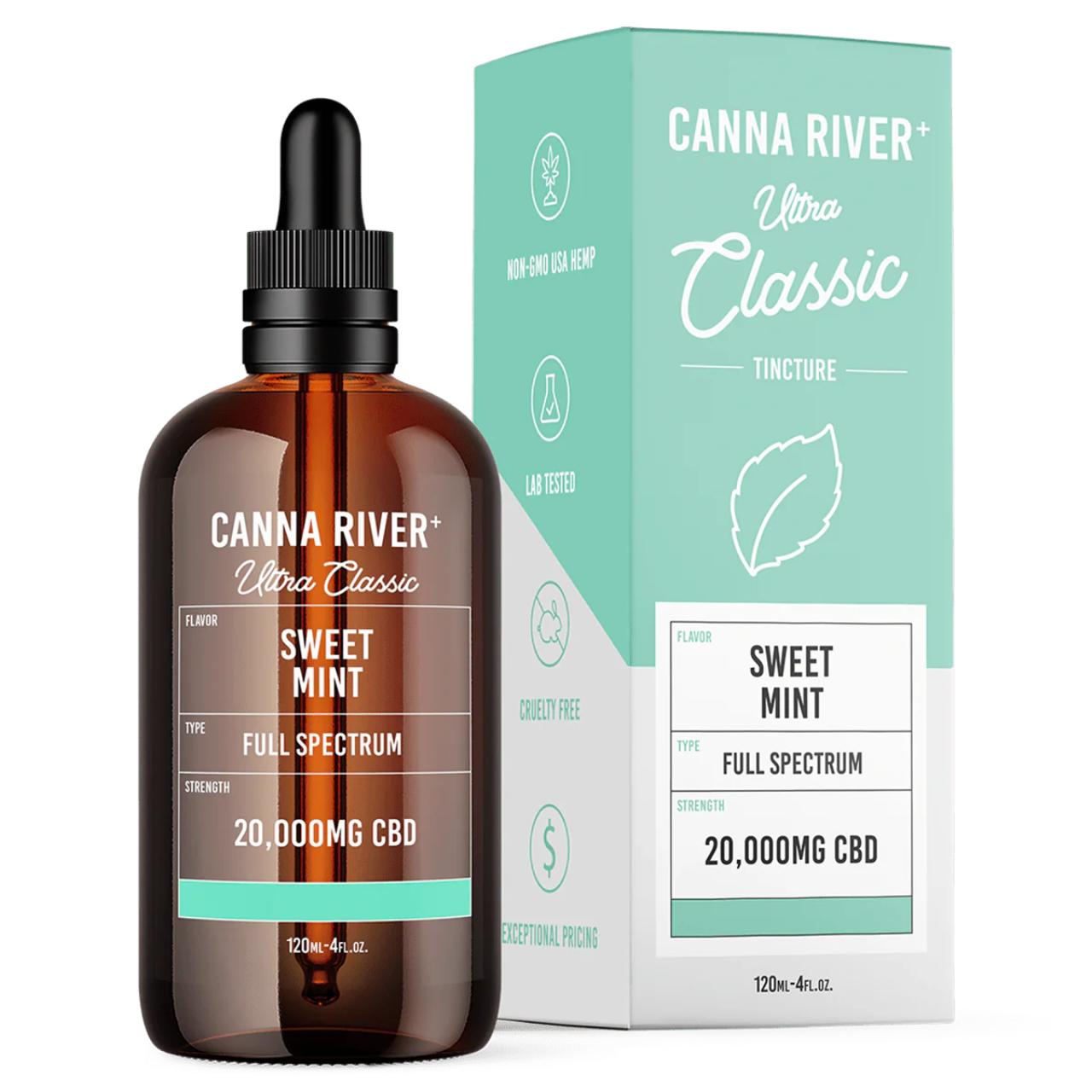 Canna River CBD Full Spectrum Ultra Classic Tincture 2000mg- Sweet Mint
