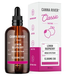 Canna River CBD Lemon Raspberry Broad Spectrum Calm Classic Tincture-120ML