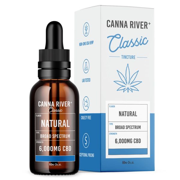 Canna River CBD Natural Broad Spectrum Calm Classic Tincture-60ML