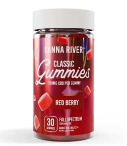 Canna River CBD Red Berry Full Spectrum Calm Classic Gummies-30Count