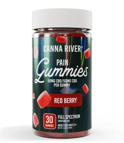 Canna River CBD Red Berry Full Spectrum Pain Gummies-30Count