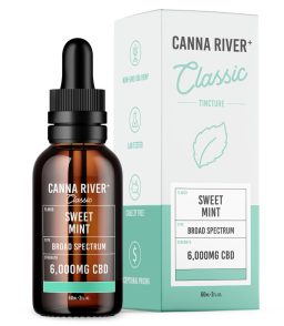 Canna River CBD Sweet Mint Broad Spectrum Calm Classic Tincture-60ML