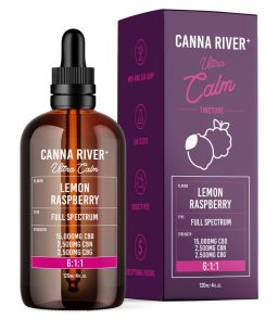 Canna River CBD+CBG Lemon Raspberry Full Spectrum Ultra Calm Tincture-120ML