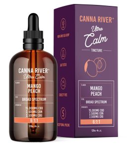 Canna River CBD+CBG Mango Peach Broad Spectrum Ultra Calm Tincture-120ML