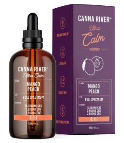 Canna River CBD+CBG Mango Peach Full Spectrum Ultra Calm Tincture-120ML