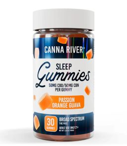 Canna River CBD+CBN Broad Spectrum Gummies-Passion Orange Guava