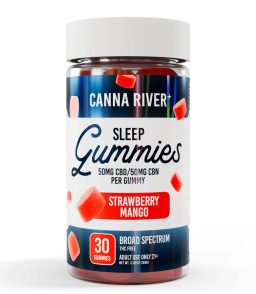 Canna River CBD+CBN Broad Spectrum Gummies-Strawberry Mango