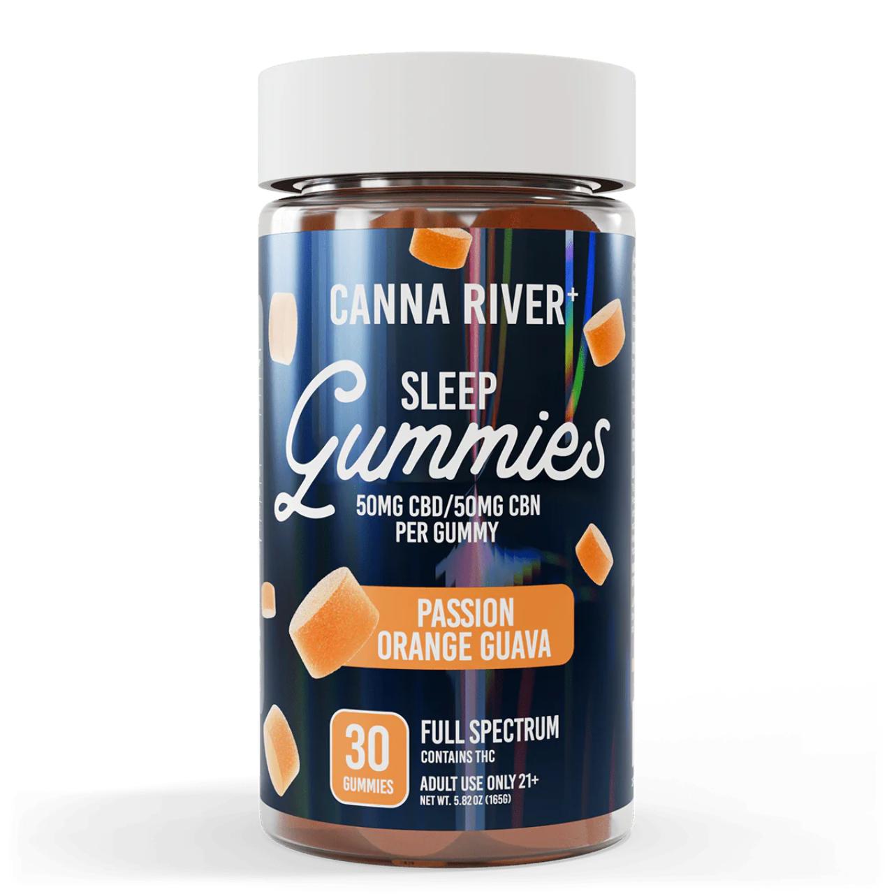 Canna River CBD+CBN Full Spectrum Gummies-Passion Orange Guava