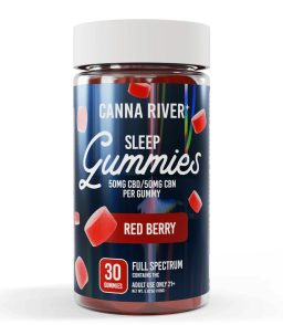 Canna River CBD+CBN Full Spectrum Gummies-Red Berry