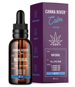 Canna River CBD+CBN+CBG Natural Full Spectrum Calm Tincture-60ML