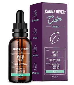 Canna River CBD+CBN+CBG Sweet Mint Full Spectrum Calm Tincture-60ML