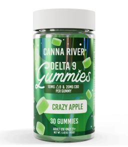 Canna River Full Spectrum D9 THC CBD Gummies-Crazy Apple