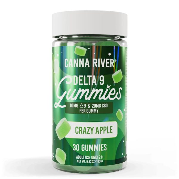 Canna River Full Spectrum D9 THC CBD Gummies-Crazy Apple