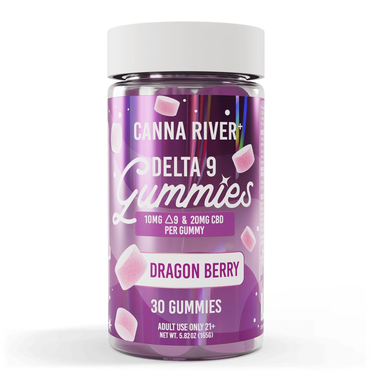 Canna River Full Spectrum D9 THC CBD Gummies-Dragon Berry