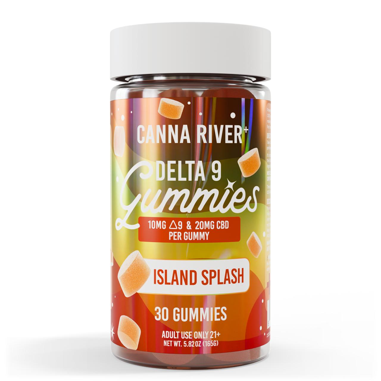 Canna River Full Spectrum D9 THC CBD Gummies-Island Splash